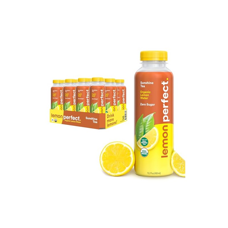 Lemon Perfect Sunshine Tea, Half Flavored Lemon Water (Original Lemon)