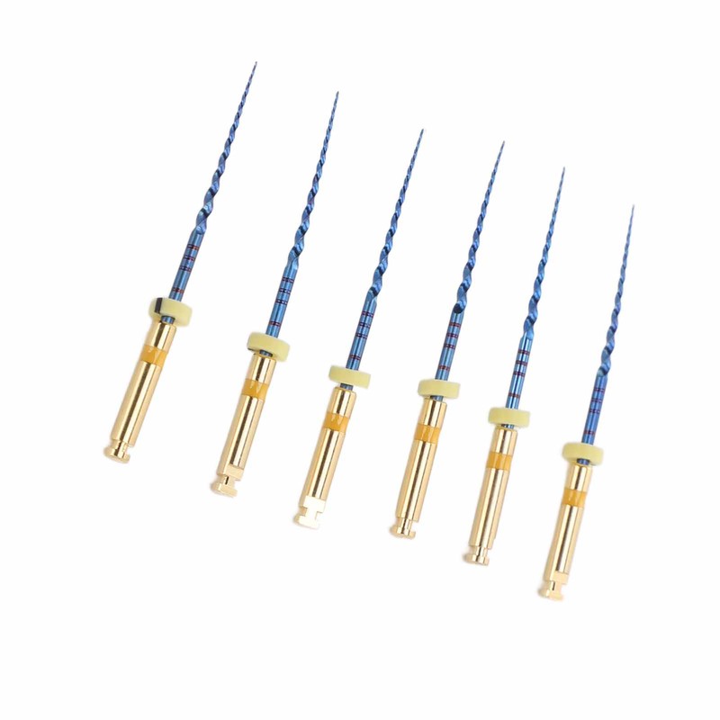 6pcs F1 Endodontic Canal Files Stretchy Metal Portable Rustproof Endodontic