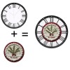 Classic Roman Numeral Wall Clock Made of Solid Iron, 25cm