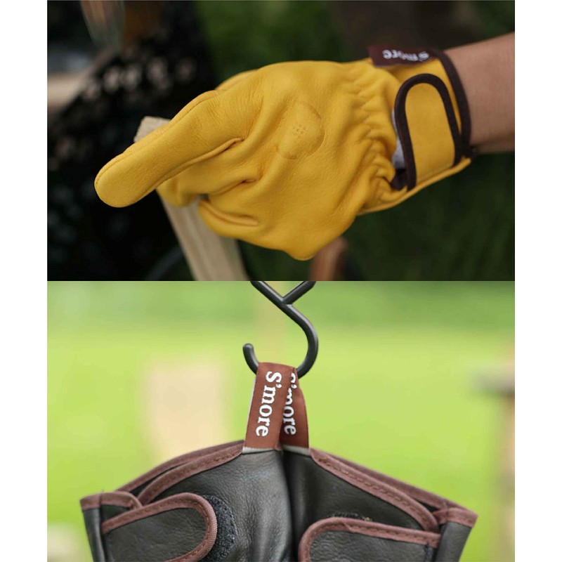 S'more Leather Gloves, Fireproof Gloves, Heat Resistant Gloves, Leather Gloves,