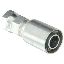 EATON Weatherhead Coll-O-Crimp 16U-614 Female Swivel Fitting, SAE 37 Degree, Low Carbon Steel, 1" Hose ID, 7/8" Tube Size