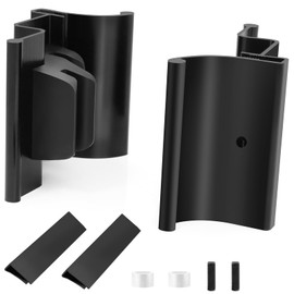 RV Frameless Shower Door Handle Assembly for 5/32", 3/16" and 1/4" Frameless Tri-Slide Door w/No Bumper & No T Bar Door Handle