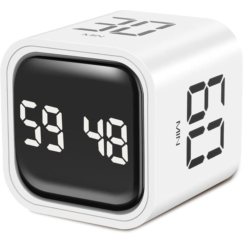 Multifunctional Cube Timer, 1 Count USB Rechargeable Digital Countdown Study