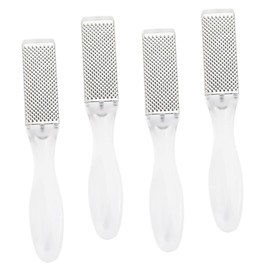 NOLITOY Foot File Double-sided Stainless Steel Callus Remover Grit Tool 4pcs Package