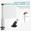 Navaris Collapsible Pasta Drying Rack - Tall Compact Spaghetti Noodle