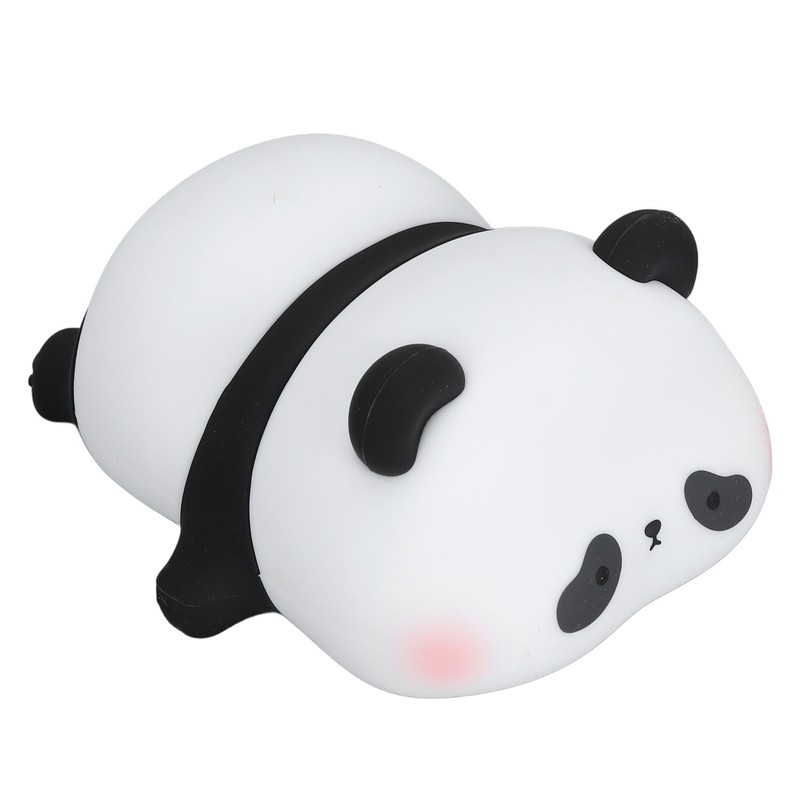 Cute Panda Night Light Silicone Animal Night Lamp USB Rechargeable