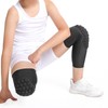 2 Pcs Kids Knee Pads Black Soft Breathable Lightweight Impact