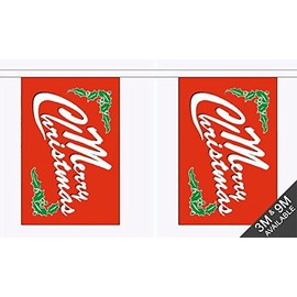 Merry Christmas Red Bunting (30 flags) 9m