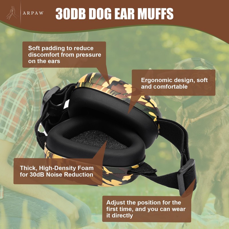 ARpaw Dog Ear Muffs for Noise Protection 30db - Dog