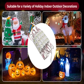 Erudite LED Module, LED Module Bright White Light 6000k 150LM Per LED Module 20PCS IP65 Waterproof Replacement Lights for Advertising Signs Window Storefront Garden Light with Tape Adhesive(White)