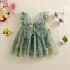 Newborn Infant Baby Girls Clothes Flower Butterfly Embroidery Sleeveless Romper
