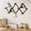 Wgfkvas 2 Pack Expandable Coat Rack, Accordion Wall Hangers, Wooden