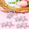 Mabor 4Pcs Silver Star Hair Clips, Hollow Star Barrettes Y2k