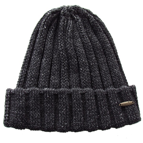 Edge City 000705 Summer Knit Hat, Hemp Knit Cap, Enjoy in Summer, 97/black