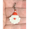 Santa Claus Christmas Charm Zipper Pull & Keychain Add On