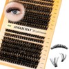 Lash Clusters Wispy 60D Cluster Eyelash Extensions 320pcs Individual Natural