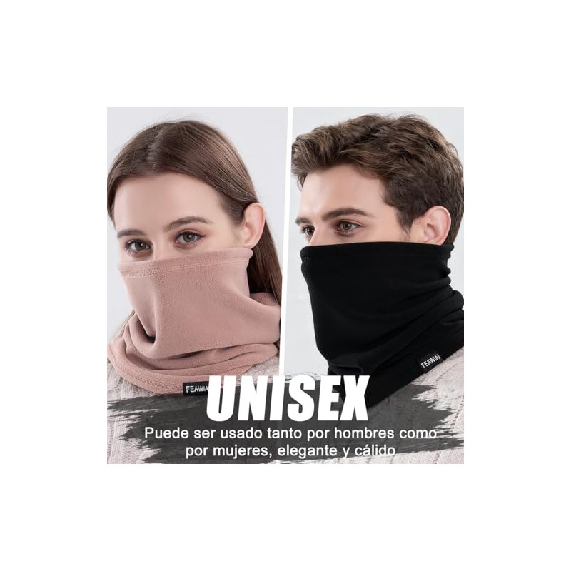 Kit 2 Piezas Bufanda para Hombre y Mujer, Mascarilla Calentadora