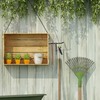 Relaxdays 2 x Tool Holder Wall Mount, Double Hook, Broom