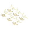 100pcs Shaped Paper Clips Pterosauria Yellow Dinosaur Shape Metal Portable