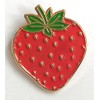 Metal Enamel Pin Badge Brooch Red Strawberry Fruit