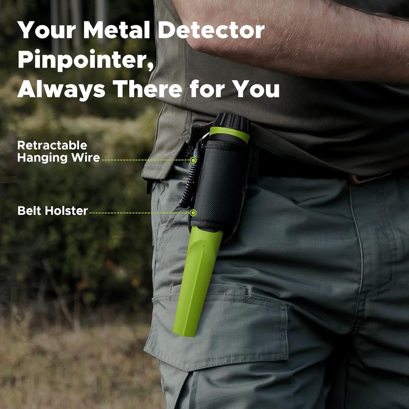 Metal Detector Pinpointer, Hazlewolke IP68 Fully Waterproof Handheld Metal Detectors
