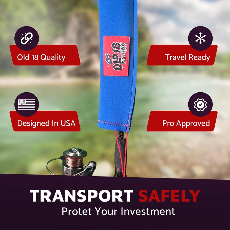 Rod Sleeve 63" Blue and Orange