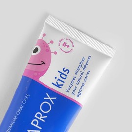 CuraproxToothpaste Kids 1450, Watermelon Toothpaste for Children Aged 6+, Fresh & Fruity Watermelon Flavoured, 60ml - SLS Free, Microplastic Free & Triclosan Free