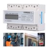 7 Digit LCD Electric Energy Meter 35mm DIN Rail Mounting