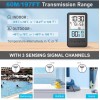 HEYAXA Wireless WiFi Pool Thermometer with 4" Digital LCD Display