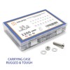 1200 PCS Nuts and Bolts Assortment Kit, Metric M2 M3