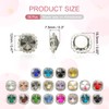 PATIKIL 16Pcs Rhinestone Buttons, Flatback Sew on Rhinestones with Crystals