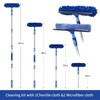 LOMIDA Professional Window Squeegee Kit - 62" Lightweight Aluminum Pole,
