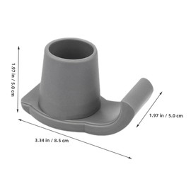 Sosoport 3pcs Heavy Duty Walker Ski Glides Skid Feet Glides for Folding Walkers for Seniors for Ice and Mud Grey