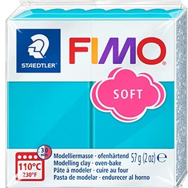 Staedtler FIMO Soft Modelling Clay 56g Green 1pcs – Compounds for Ceramics and Modelling (Modelling Clay, Green, 110°C, 30 min, 56 g, 55 mm)
