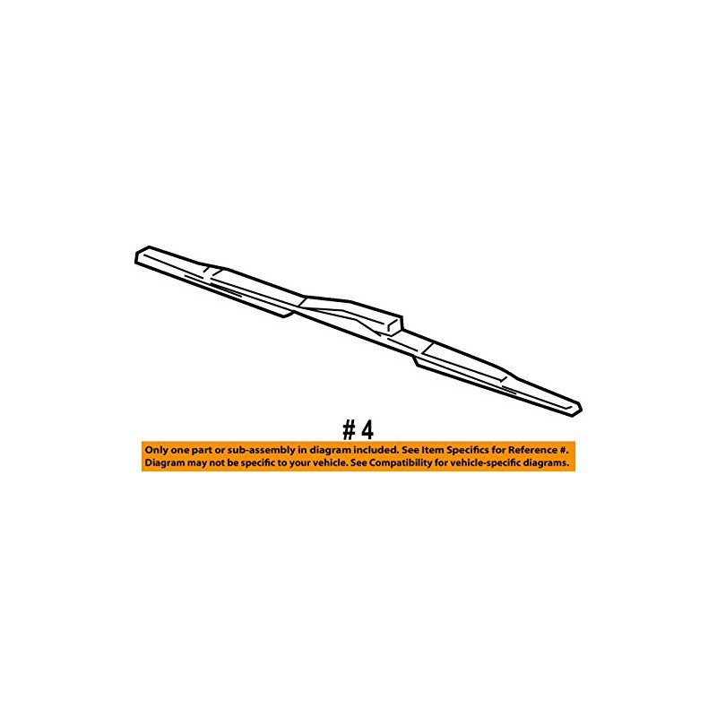 General Motors 19120758, Windshield Wiper Blade