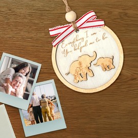 Mom Christmas Ornament, Mom from Daughter/Son, Gift for Mom, Grandma Ornaments, Gifts for Grandma from Kids, Thank You Gifts for Mom (OCF007)