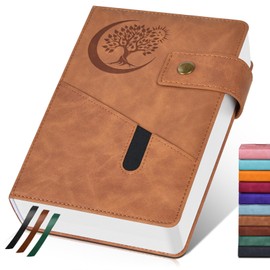 PAIBAS 365 Page Thick Lined Journal Notebook for Men Women, B5 Large Leather Journals for Writing, Hardcover Notebooks for Work, School, Note Taking, Business, Travel Diary, College Ruled 7.6" x 10"