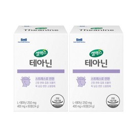 Selex Daily Health Nutrition Theanine 400mg x 60 tablets, 2 boxes / 셀렉스 매일헬스뉴트리션 테아닌 400mg x 60정 2박스