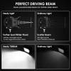 Qiilu Barra de Luces LED 2PCS 14400LM Off Road Light
