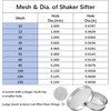 Sidasu Vibrating Sifter Mesh Screen Stainless Steel Vibrating Sieve Mesh