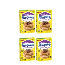 Betty Crocker Bisquick Baking Mix, Gluten Free Pancake and Waffle Mix, 16 oz Box (Pack of 4)