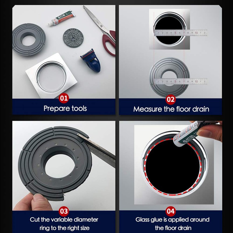 Shower Floor Drain Backflow Preventer One Way Drain Valve Sewer