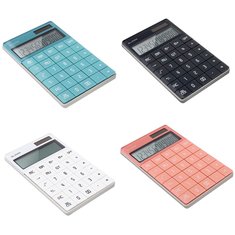 NUSIGN Calculator Widescreen Dual Power Supply School Student Teaching Stationery