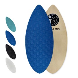 iBOARD Skipper Skimboard 36/41" – Gloss Wood Board w/ Traction Pad