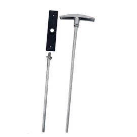 RV Waste Valve Tube Extension Kit, RV Waste Valve Handle Replacement Set, RV Dump Valve Handle Replacement Set, Valve aluminum tube extension rod facilitates waste management - Universal version (1)