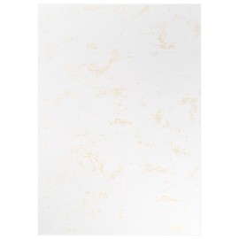 Ideen mit Herz Decorative Cardboard | Marble Look | DIN A4 | 230 g/m² | Marble Look in White/Gold | 20 Sheets