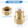 VekAuto Pressure Washer Connector, M22x1.5 Male and Female Adapter Brass