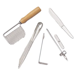 Fox Run 5552 Garnishing Set, Stainless Steel, 5-Piece