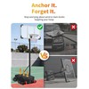 Evekea Basketball Hoop Sandbag, Durable Weighted Base Bag, Hold 300+