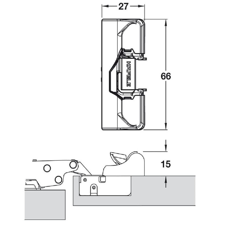HAFELE ASDRE34 Soft Close Add On for use with HAfele/Symphony/Titus